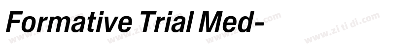 Formative Trial Med字体转换